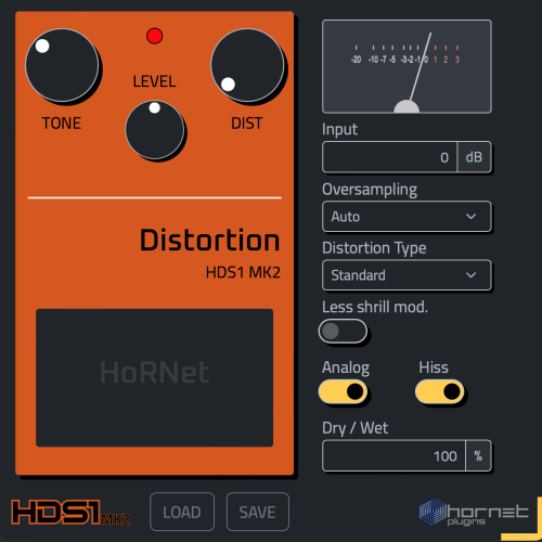 HoRNet HDS1 MK2, improved classic guitar distortion