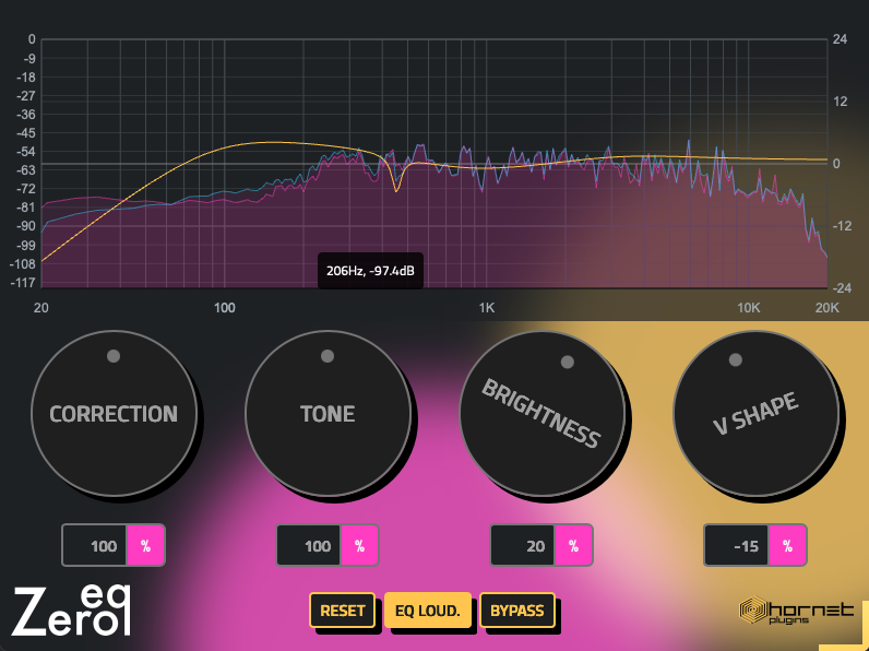 HoRNet ZeroEQ:  Dual-Engine Auto EQ with Harmonic Detection [VST/AU/AAX]