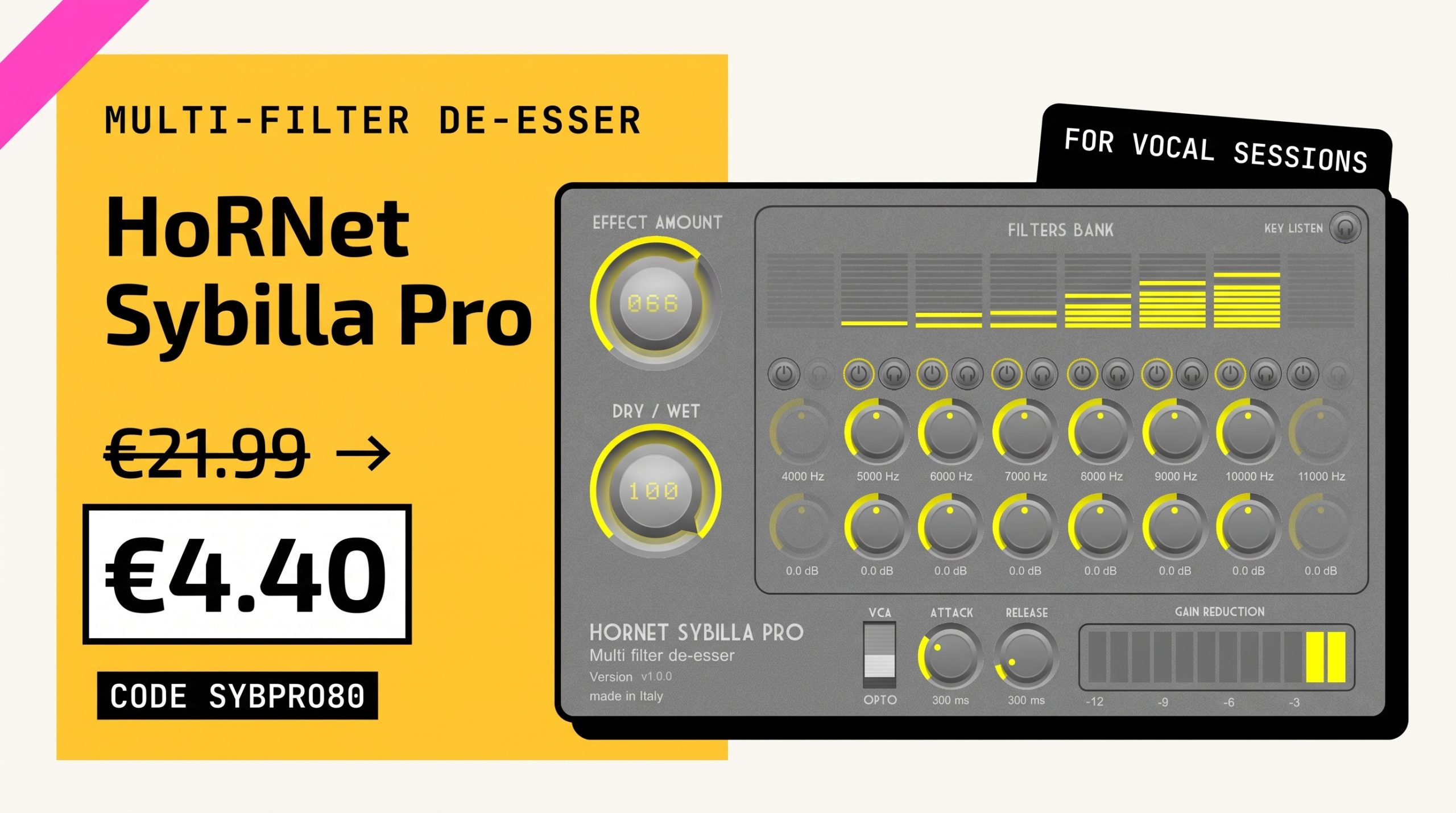 Gemini_Generated_Image_e0izmje0izmje0iz HoRNet MIX80 promo banner: pick any 3 plugins and get 80% off, showing the SongKey MK4, Spaces MK2 and SpectraDuck interfaces. Offer ends Thursday August 6.