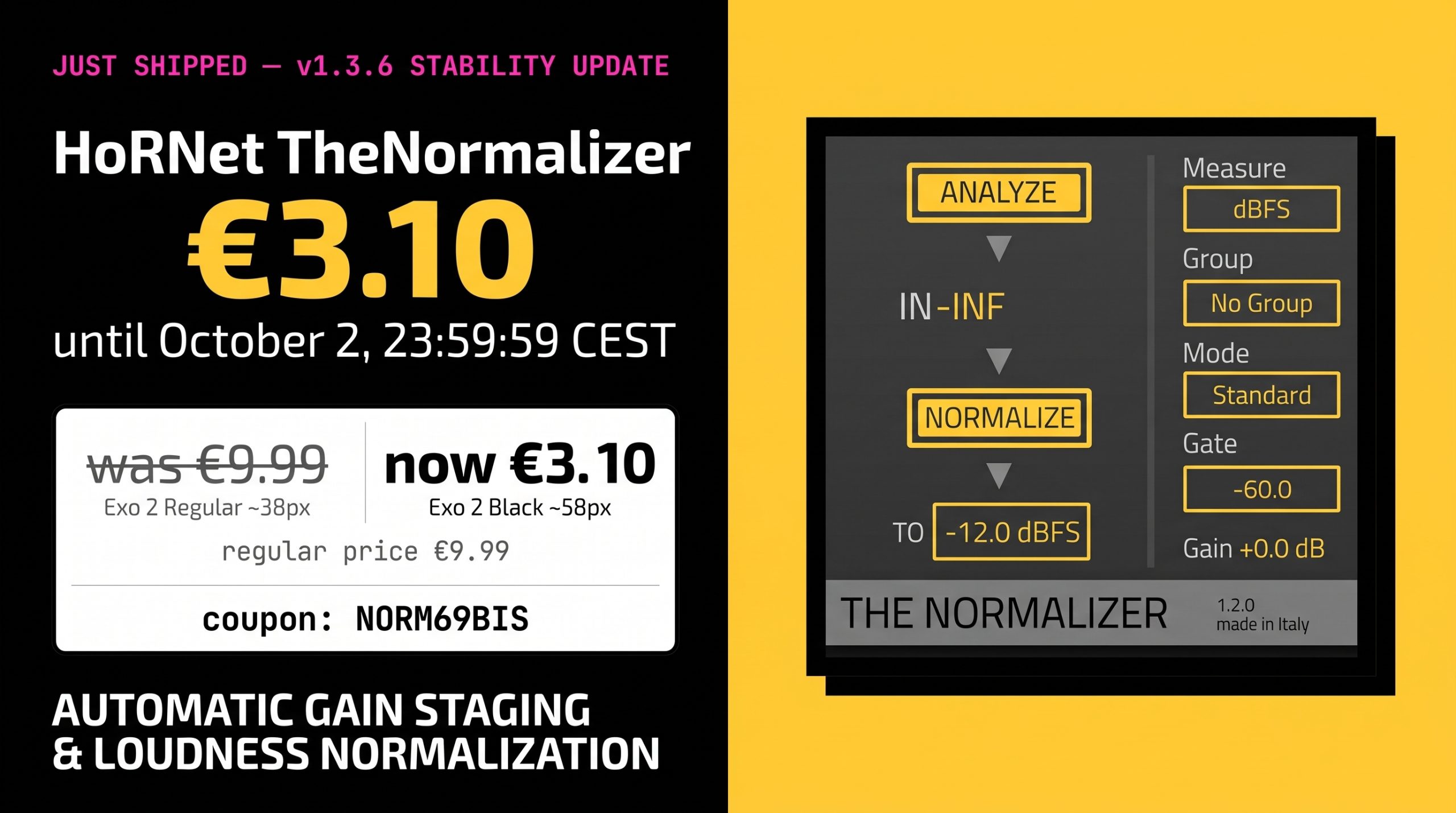 Gemini_Generated_Image_omma9jomma9jomma HoRNet MIX80 promo banner: pick any 3 plugins and get 80% off, showing the SongKey MK4, Spaces MK2 and SpectraDuck interfaces. Offer ends Thursday August 6.