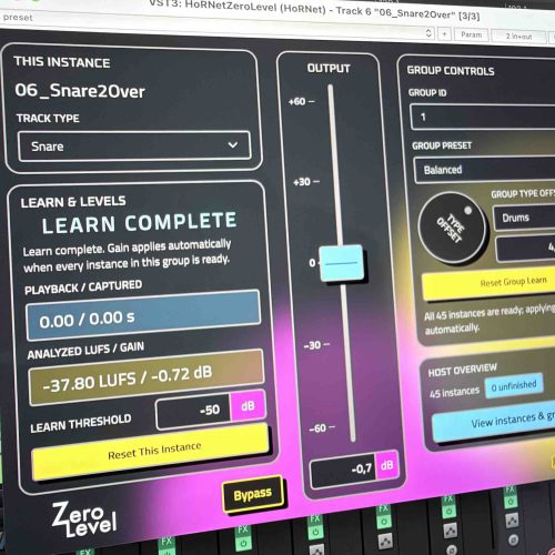 Introducing HoRNet ZeroLevel — A Starting Balance for Your Mix
