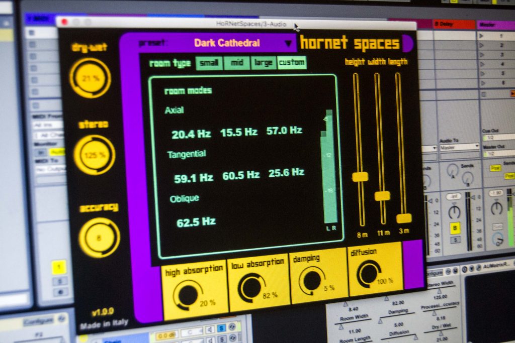 Spaces, algorithmic reverb VST plugin, AU, AAX and RTAS format
