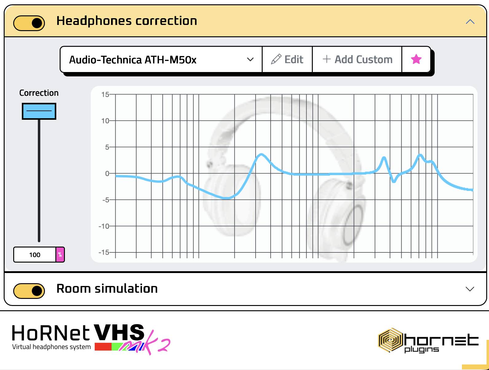 Screenshot VHS MK2 headphone correction